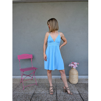 Robe gaze de coton, dos...