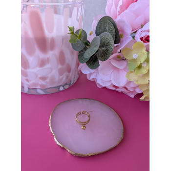 Bague pendentif cœur.