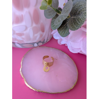 Bague martelée, pendentif...