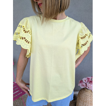 Tee-shirt manches volantes...