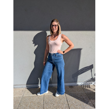 Jean wide leg taille haute...