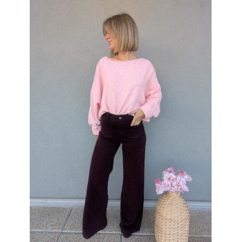 Jean large bordeaux.