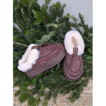 Chaussons fourrés effet...