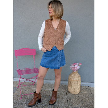 Gilet sans manches effet...