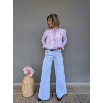 Jean large taille haute –...