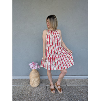 Robe Courte Fleurie -...